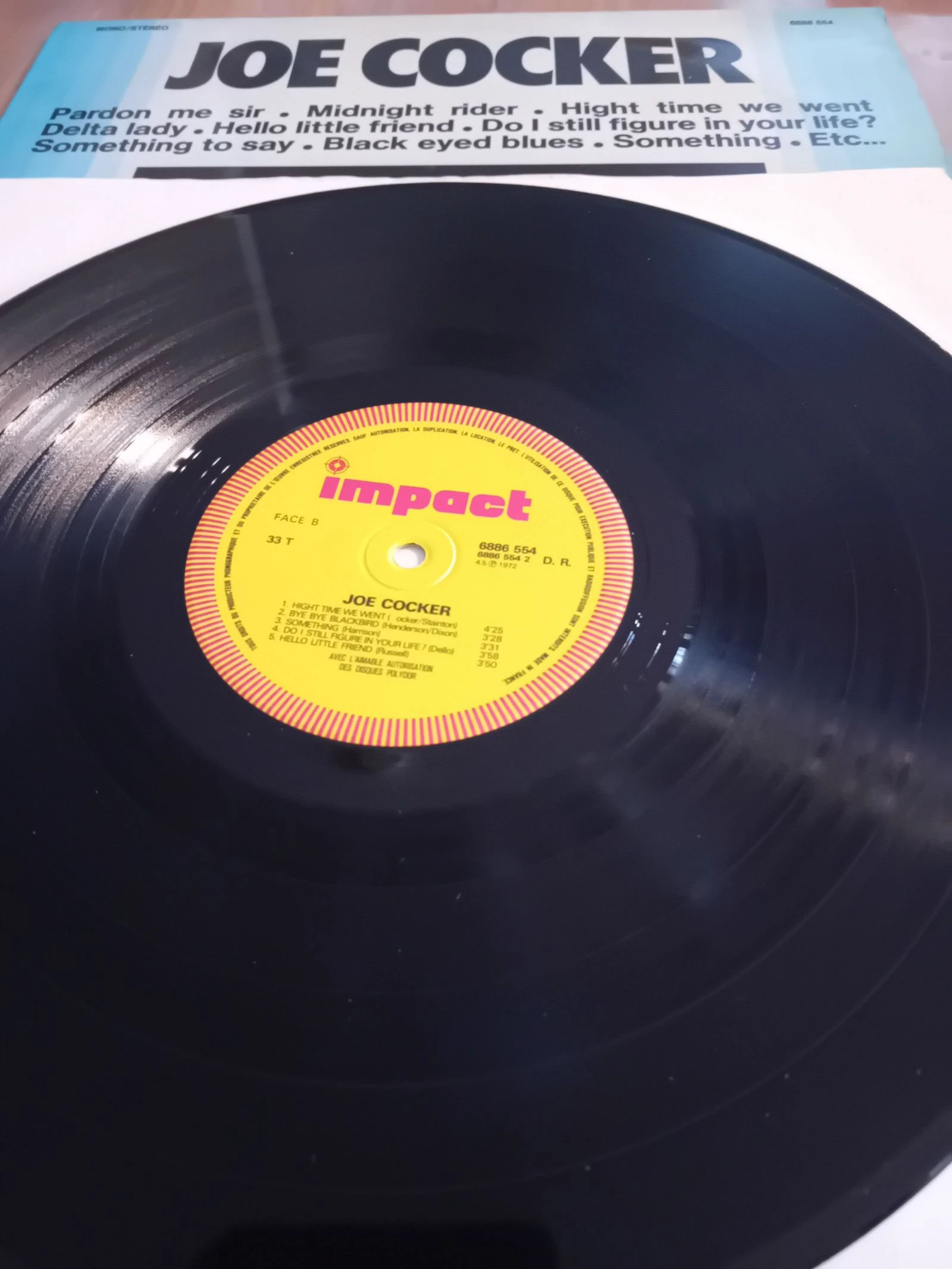 Lp 33t  joe Cocker 1972 – photo 4